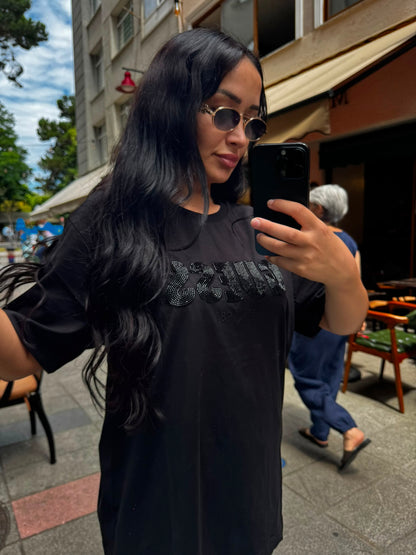 GUESS Taşlı Logo T-Shirt
