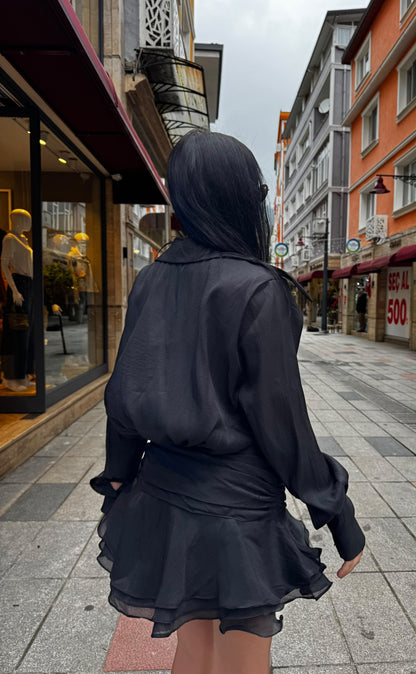 İthal Zimmerman Gömlek Yaka Elbise
